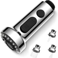 Douchette extractible G 1/2 à 2 modes pour évier de cuisine, convient aux éviers de cuisine et de buanderie, et aux robinets