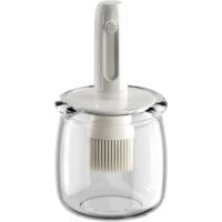 Bouteille distributrice d'huile d'olive, récipient à huile de cuisson rétractable avec brosse, facile à nettoyer, ustensile de