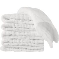 Pcs Debarbouillette Bebe, 25 x 25cm Ensemble de Débarbouillettes en Mousseline pour Bébé Douces Réutilisable, Debarbouillette