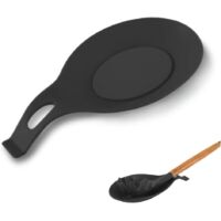 Repose-cuillère en silicone, repose-cuillère de cuisine, repose-cuillère multifonctionnel en silicone, repose-cuillère chauffant
