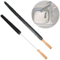 Lot de 2 brosses de nettoyage pour radiateur et salle de bain, lavables et tranchantes.