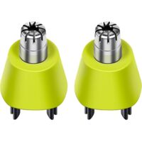 Lot de 2 têtes de rechange pour tondeuses à poils de nez, compatibles avec les tondeuses électriques Philips, rotatives à 360