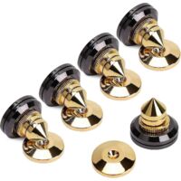 4 audio power amplifier turntable isolation bracket feet conical pad paste type anti-vibration pad with 3M double-sided adhesive