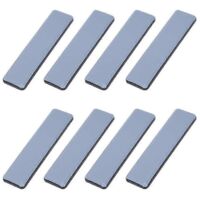 8Pc Furniture Glides Rectangle Furniture Sliders 25mm x 100mm Self Adhesive Furniture Moving Slider
