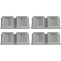 8PCS Rubber Caster Cups Furniture Wheel Stoppers Floor Protector for Bed Office Chair Cabinet Sofa Closet Wheels