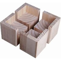 Set Of 4 Furniture Risers Wooden Furniture Risers, Desk Bed Riser Furniture Leg Lift Feet Up For Desk Table Bed(size:5x5x5cm)