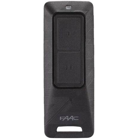 Trasmettitore a 2 canali XT2 FDS 433-868MHz Nero Faac 787017