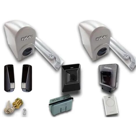 FAAC ENERGY KIT 104575 Automatismo para cancela batiente 24v 391 con brazos articulados