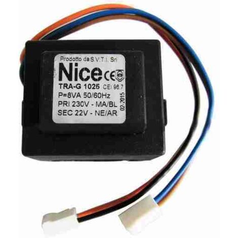 NICE TRA-G.1025 Trasformatore 220V 21V 8Va Per ROBO 1000 THOR 1551 Ricambio