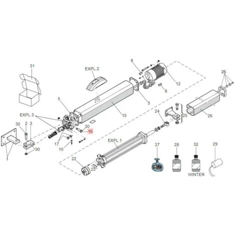 Langer Messingstift für Motor 400 402 Originalersatzteil FAAC 7182175