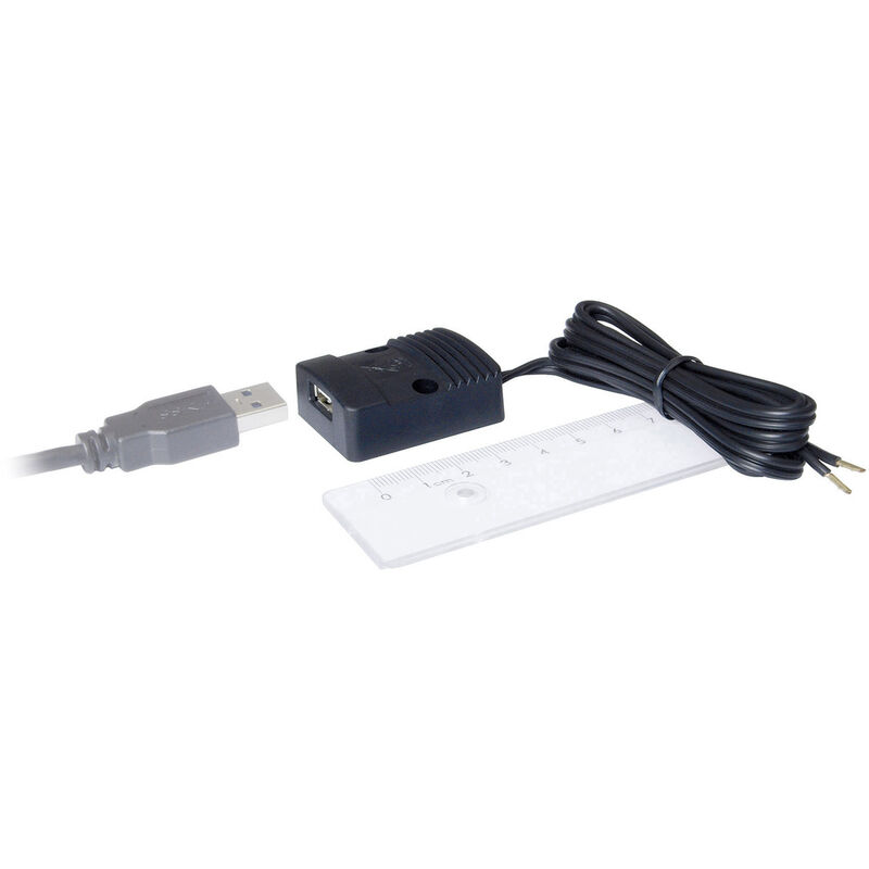 ProCar Flache Power USB Steckdose 12-24V/DC 3A Belastbarkeit Strom max.=3 A  Passend für (Details) US