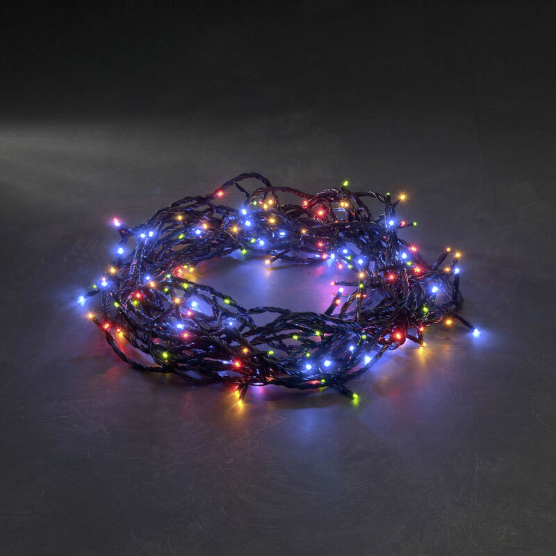 Konstsmide 3632-500 Micro-Lichterkette Außen netzbetrieben Leuchtmittel Anzahl 180 LED Mehrfarbig