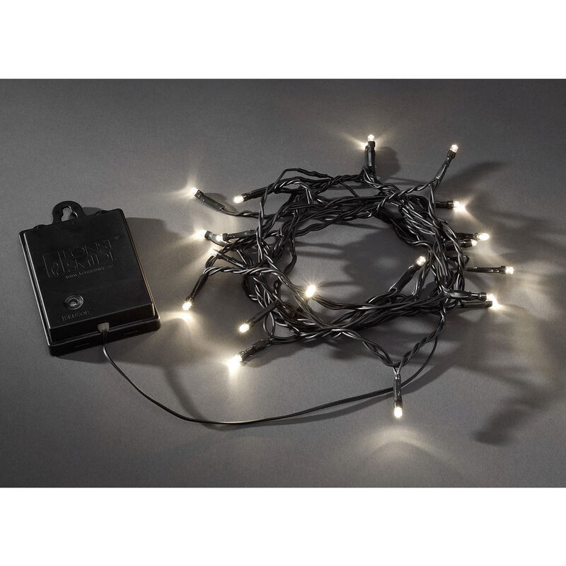 Konstsmide 3724-100 Micro-Lichterkette Außen batteriebetrieben Anzahl  Leuchtmittel 40 LED Warmweiß