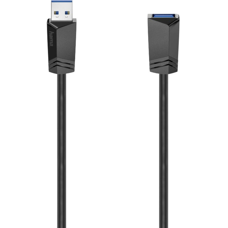 Hama USB-Kabel USB 3.2 Gen1 (USB 3.0 / USB 3.1 Gen1) USB-A Stecker, USB-A