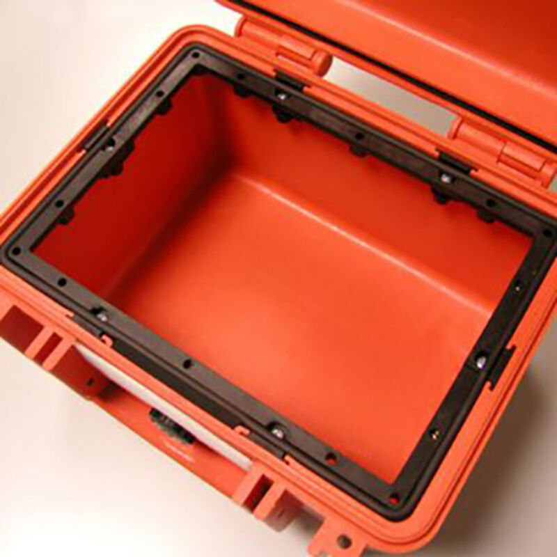 Kurzwaffenkoffer Gerätekoffer Aluminium 38 x 22 x 8 cm rot 2
