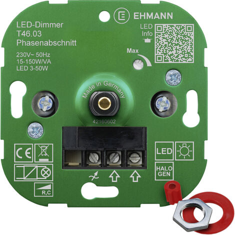 Druck-Wechsel-Schalter 500Watt UP-Phasenanschnitt-Dimmer für NV-Halogenlampen 
