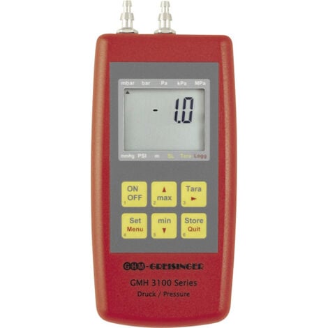 Greisinger GMH3181-002 Druck-Messgerät Luftdruck, Nicht aggressive Gase, Korrosive Gase -0.005 - +0