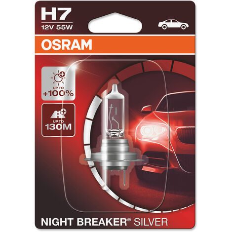 64211NBS-HCB OSRAM NIGHT BREAKER SILVER H11 12V 55W Halogen Glühlampe,  Fernscheinwerfer