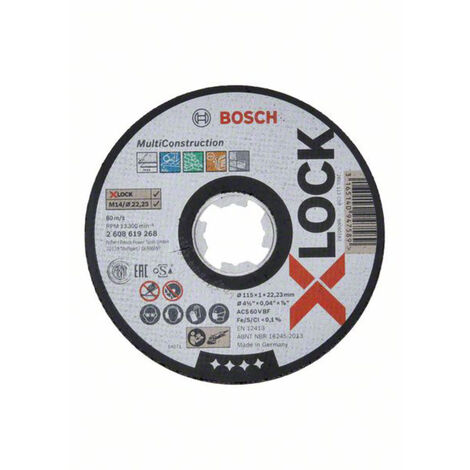 Bosch Schruppscheibe X-LOCK gekröpft Expert for Metal A 30 T BF 115x 22,23x 6 mm Bosch Schruppscheibe X-LOCK gekröpft Expert for Metal A 30 T BF 115x 22,23x 6 mm