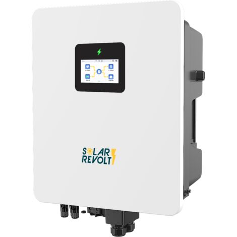 Onduleur monophasé hybride 6kW basse tension (51,2v) écran LCD