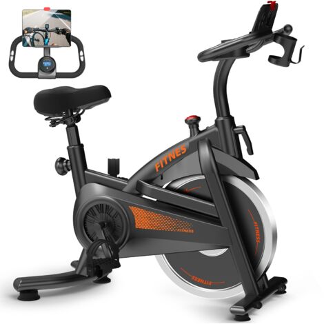 Vélo d'appartement, capacité de charge de 136 kg, vélo stationnaire avec selle