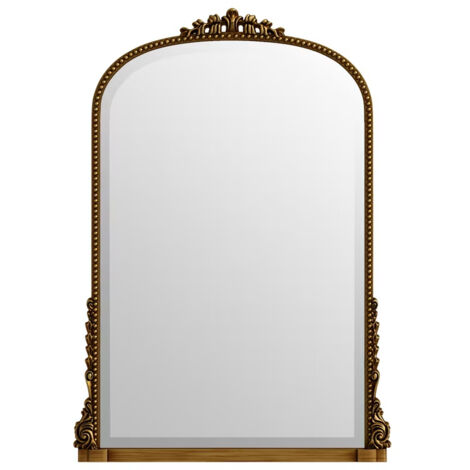 Miroir mural ancien, miroir décoratif vintage, miroir mural baroque