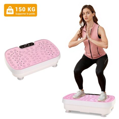 Plateforme vibrante pour appareil de fitness à domicile, capacité de charge de 150 kg, longueur de 46 cm, vitesse réglable