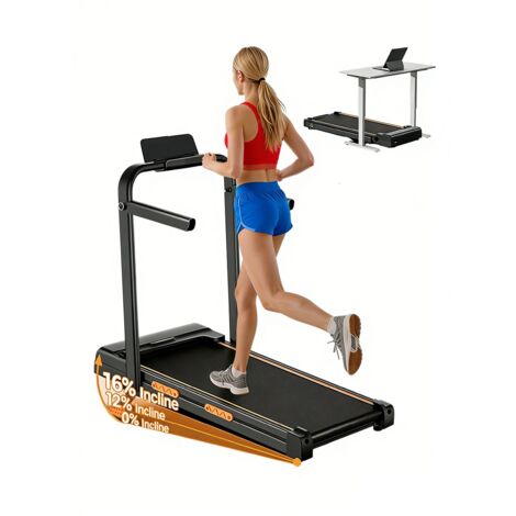 Tapis roulant, 12 programmes prédéfinis, capacité de poids de 150 kg, inclinaison de 16 %, vitesse de 10 km/h,moteur de 2,5 CV