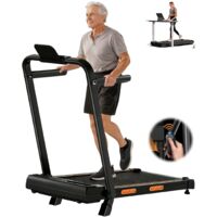 Tapis roulant, 12 programmes prédéfinis, capacité de poids de 150 kg,moteur de 2,5 CV, vitesse de 12 km/h,inclinaison de 16 %