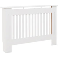 Cache-radiateur couverture radiateur Design couverture radiateur Panneau Cabinet 112L x 19l x 81H cm MDF Blanc