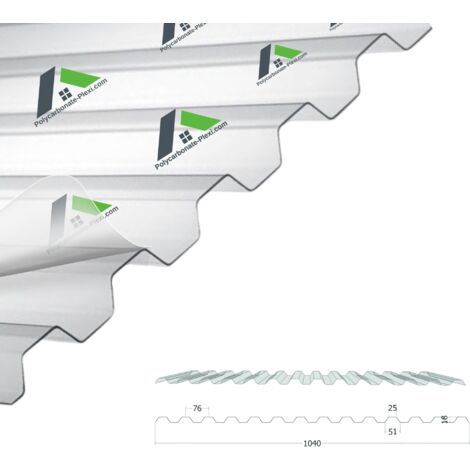 Polycarbonate Ondulé GRECA 3500x1040mm (1/2)