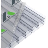 Plaque Polycarbonate Alvéolaire 16mm Transparente 3500x980mm