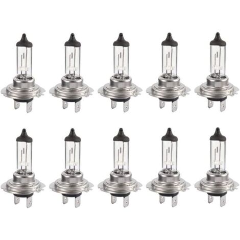 10 Stück 12V H7 55W LED-Halogenlampen, langlebige warmweiße Lampen für Fern-/Abblendlicht von Autos