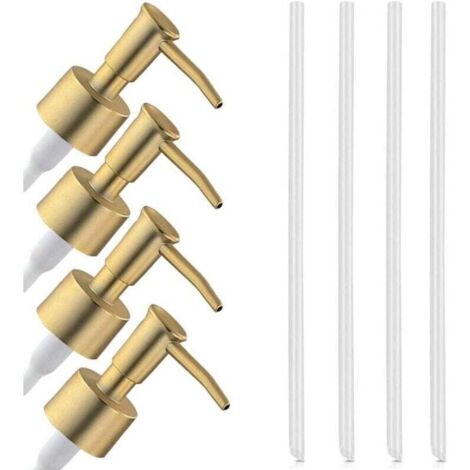 4-teiliges Ersatzpumpenset, Seifenspenderpumpe, Seifenspenderpumpenkopf, Ersatzpumpe für Seifenspender, für Flüssigkeitsflaschen (1/4)