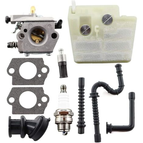 DOLASO Vergaser-Set für Stihl 024 026 MS240 MS260 024AV 024S Walbro WT-194 Kettensägen-Luftfilter-Ansaugkrümmer ersetzt 11211200611