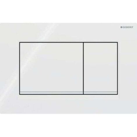 Geberit Sigma20 quadratische Spülplatte (ehemals Sigma30) für Zweimengenspülung: weiß, mattweiß (115.883.11.1)