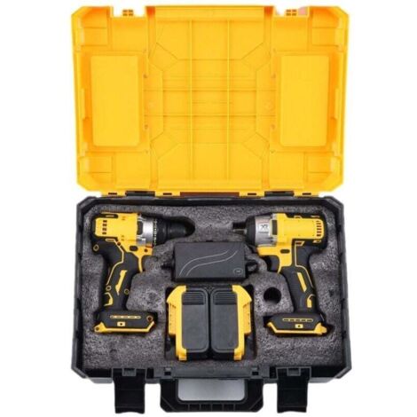 2-teiliges Set: Bohrmaschine + Schlagschrauber DCF887 + Ladegerät DCB115 + Transportkoffer