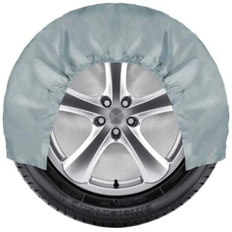 Reifenschutzhüllen, Radabdeckung 72 cm Durchmesser, Notfall-Schutzhülle Winter Sommer Autoreifen Aufbewahrungstaschen Fahrzeugradschutz Autozubehör (Farbe: 1 Stück grau)