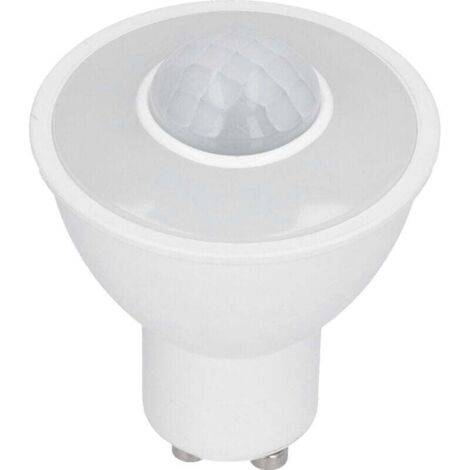 GU10-Lampe, 5 W, 500 lm, Infrarot-Bewegungsmelder-LED-Lampe für Decke und Flur, 100–240 V Wechselstrom, weißes Licht (1/4)