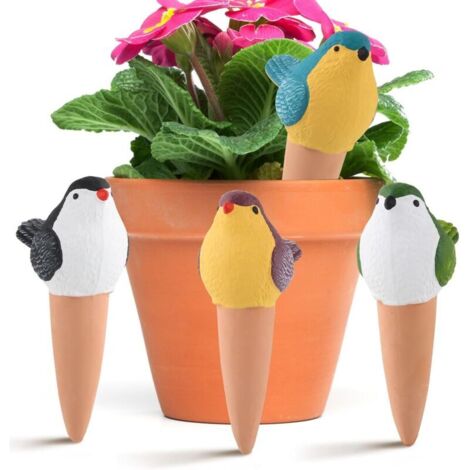 Set mit 4 Tonkegeln zur Bewässerung, Ton-Bewässerungskegel, gute Wasserdurchlässigkeit, Tonkegel-Bewässerung für Blumen, Topfpflanzen und Gartenpflanzen (1/5)