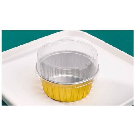 15 Einweg-Muffinformen aus Aluminium, für Desserts, zum Kochen zu Hause, 125 ml