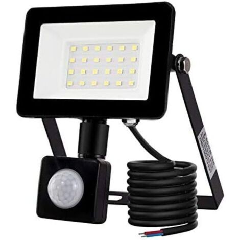 20-W-LED-Außenstrahler – Bewegungsmelder – 6500 K Farbtemperatur – Schutzart IP66 – Aluminium-Druckguss