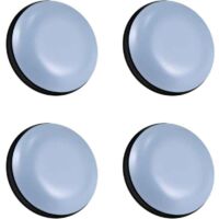 Stück Möbelgleiter, selbstklebende PTFE-Möbelgleiter, geeignet für verschiedene glatte Bodenbeläge (rund, 50 mm)