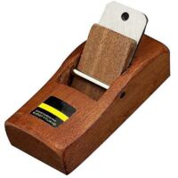 Mini-Holzhobel, Blockhobel, Handhobel, Schreinerhandhobel, holzfarbener Holzhobel
