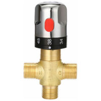 Thermostatische Duscharmatur, Verstellbare thermostatische Badarmatur, Messing-Wassermischer, Warm-/Kaltwasser-Mischventil mit Temperaturregelung – Typ 3