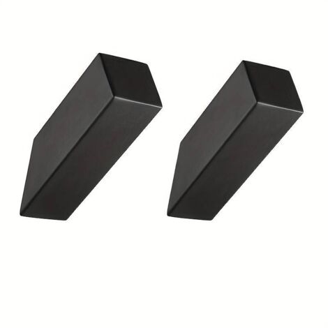 Set mit 2 minimalistischen Haken aus schwarzem Edelstahl – Langlebig – Ideal für Familien, Badezimmer und Ankleidezimmer (1/5)
