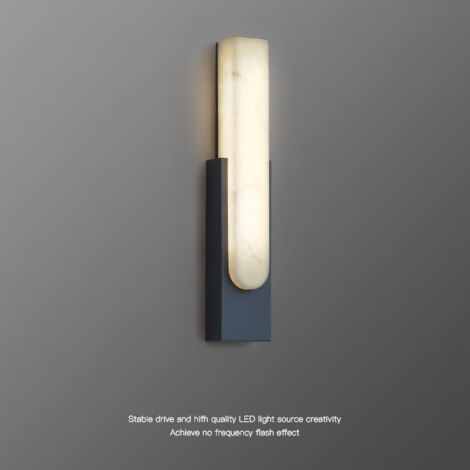 Designer-LED-Wandleuchte – Marmoroptik – 3000K–6000K photochrom – 12W (1/4)
