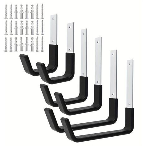 Set mit 2 robusten Wandhaken – Garage, Garten, Fahrräder, Leitern, Ventilatoren – Ideal für Heimwerker und Gartenliebhaber (1/5)