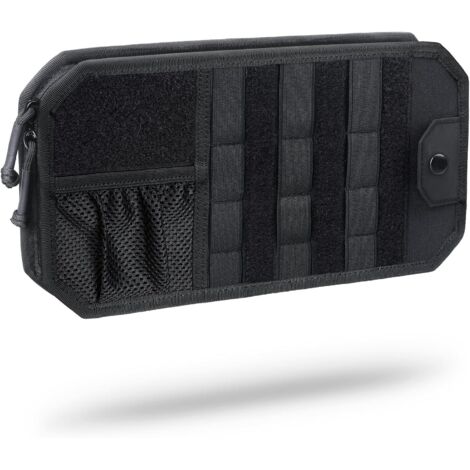 Aufbewahrungstasche für Sonnenbrillen im Auto, Organizer-Tasche für die Sonnenblende im Auto, mit integrierter taktischer Tasche zur Aufbewahrung von Führerschein, Bankkarten und Bargeld, (1/5)
