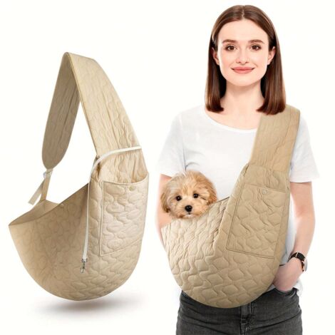 Leichte Robuste Nylon-Haustier-Tragetasche, QuikFind-kompatibel für Hunde & Katzen, Kreuzgurt-Rucksack (1/5)
